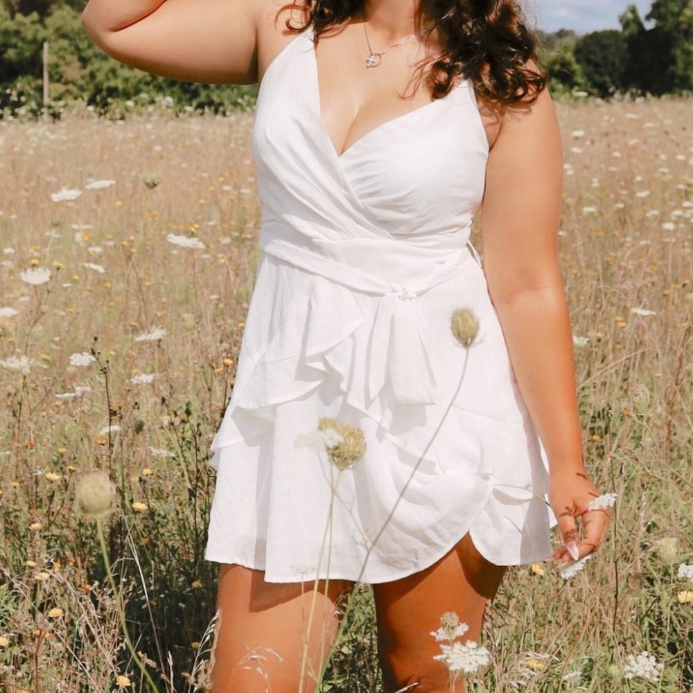 white dress
